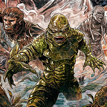Universal Monsters Kunstdruk Universal Monsters van Vincenzo Riccardi 61 x 41 cm - niet ingelijst