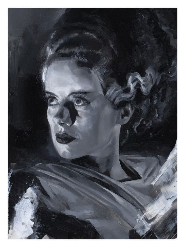 Bruid van Frankenstein Kunstdruk Bruid van Frankenstein door Chris Valentine 41 x 31 cm - niet ingelijst