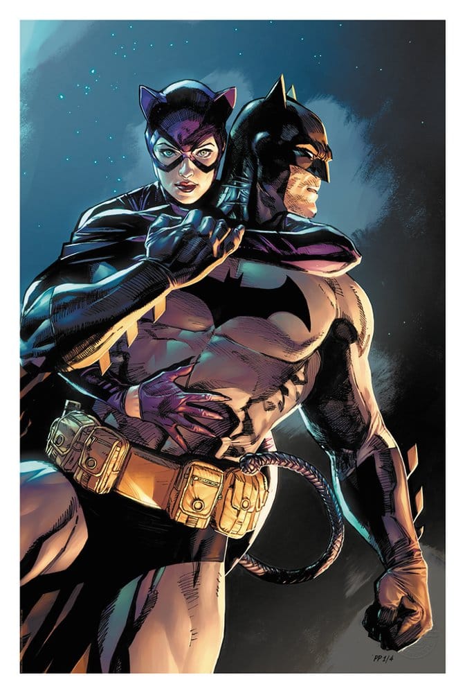 DC Comics Art Print Batman & Catwoman 61 x 41 cm - niet ingelijst
