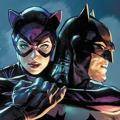 DC Comics Art Print Batman & Catwoman 61 x 41 cm - niet ingelijst