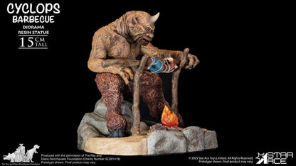 Ray Harryhausen Diorama 1/8 Cyclops Barbecuescène 17 cm