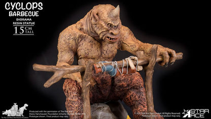 Ray Harryhausen Diorama 1/8 Cyclops Barbecuescène 17 cm
