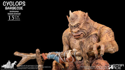 Ray Harryhausen Diorama 1/8 Cyclops Barbecuescène 17 cm