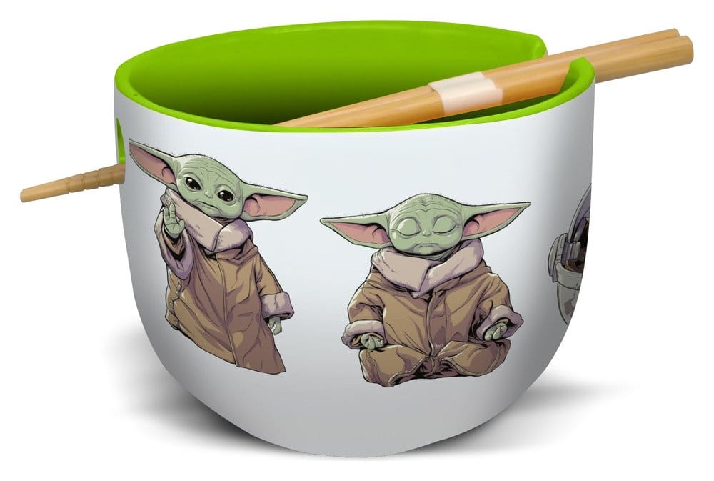 Star Wars: The Mandalorian Ramen Bowl met eetstokjes Grogu