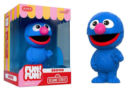 Sesamstraat plezier! Plezier! Zachte vinylfiguur Wave 01 - Grover 18 cm