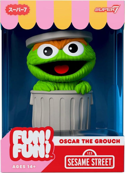 Sesamstraat plezier! Plezier! Zachte vinylfiguur Wave 01 - Oscar de Grouch 18 cm