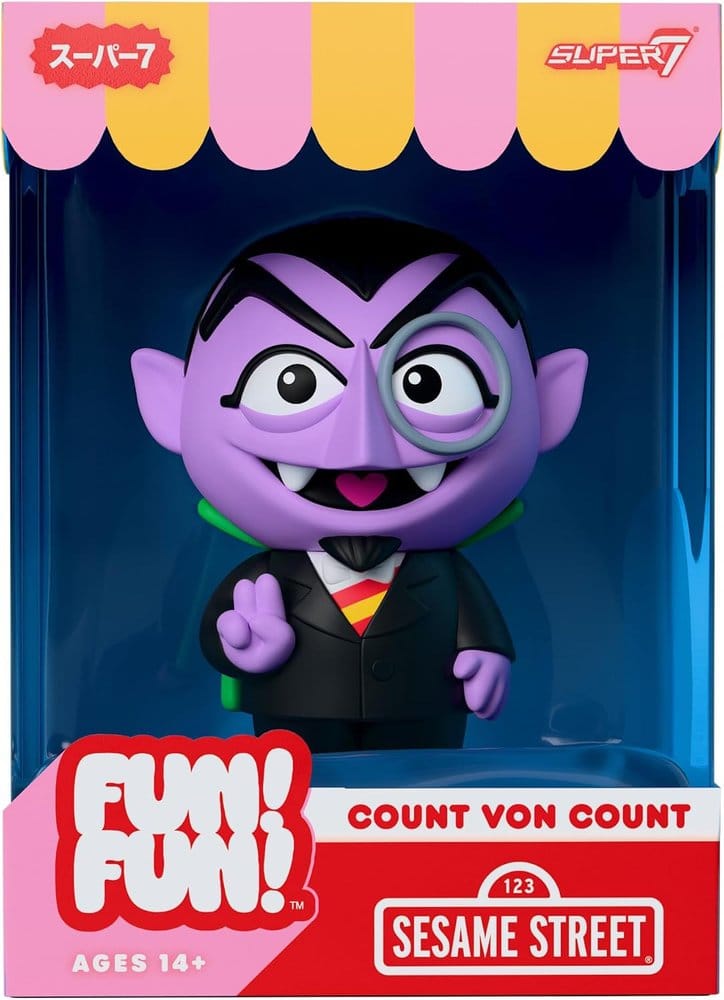 Sesamstraat plezier! Plezier! Vinylfiguur Wave 01 - Graaf von Graaf 18 cm