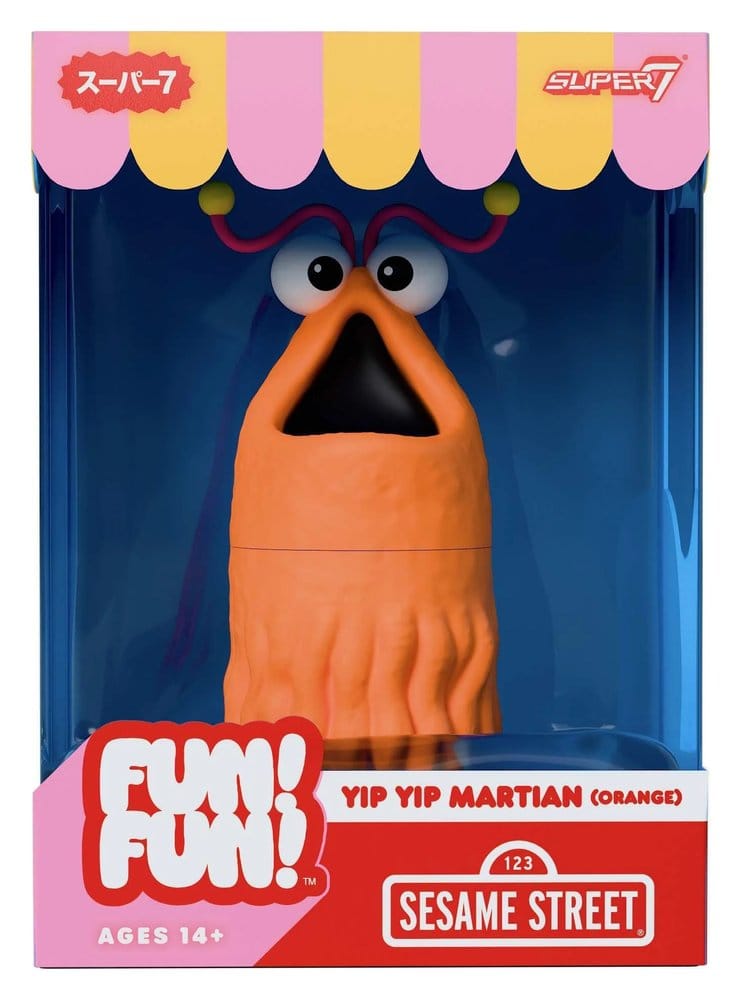Sesamstraat plezier! Plezier! Vinylfiguur Yip Yip Martian (oranje) 18 cm