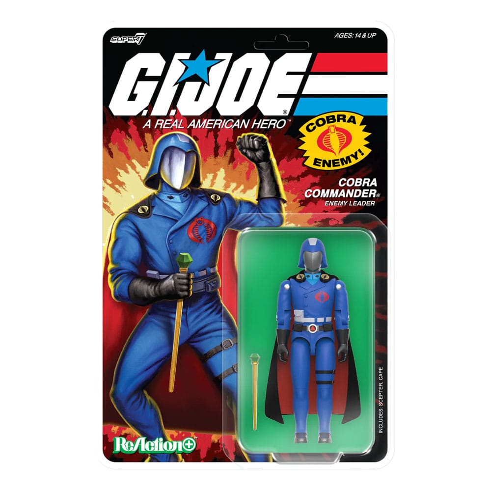 GI Joe ReAction+ actiefiguur Wave 06 Cobra Commander (film, zwarte cape) 10 cm