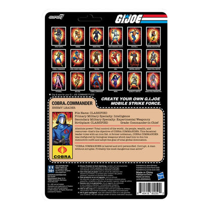GI Joe ReAction+ actiefiguur Wave 06 Cobra Commander (film, zwarte cape) 10 cm