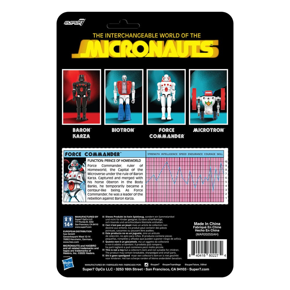Micronauts ReAction+ Actiefiguur Force Commander 9 cm
