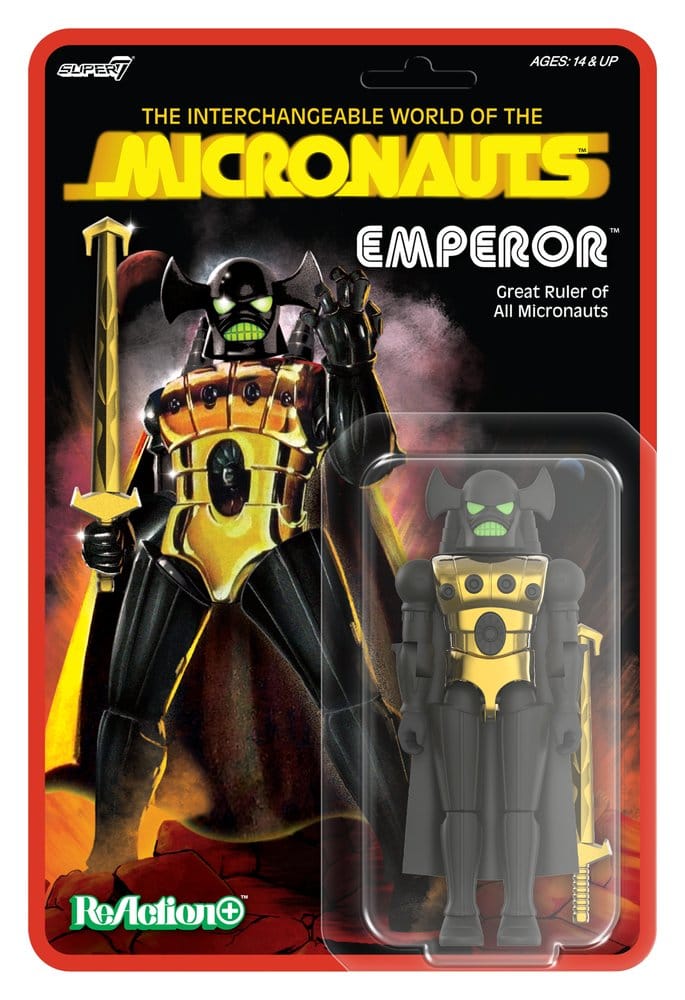 Micronauts ReAction+ Actiefiguur Wave 03 Keizer 10 cm