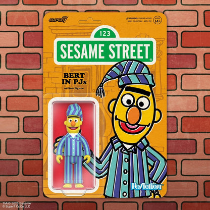 Sesamstraat ReAction Actiefiguur Wave 06 Bert (PJ) 10 cm