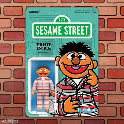 Sesamstraat ReAction Actiefiguur Wave 06 Ernie (PJ's) 10 cm