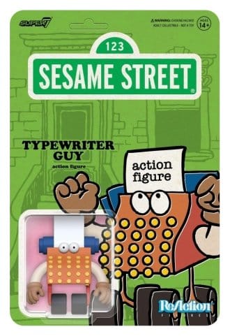 Sesamstraat ReAction Actiefiguur Wave 06 Typemachine Guy 10 cm
