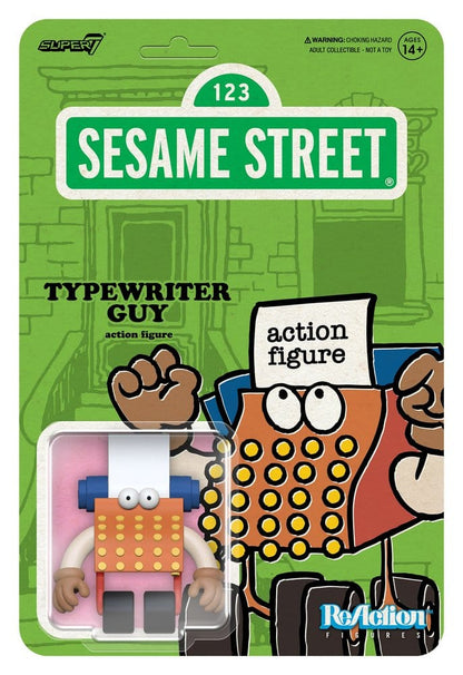Sesamstraat ReAction Actiefiguur Wave 06 Typemachine Guy 10 cm