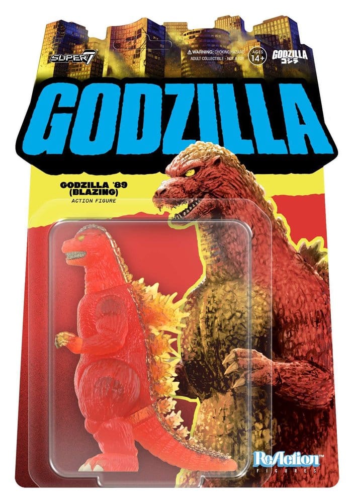 Godzilla Toho ReAction-actiefiguur Godzilla - 1989 (vlammend) 10 cm