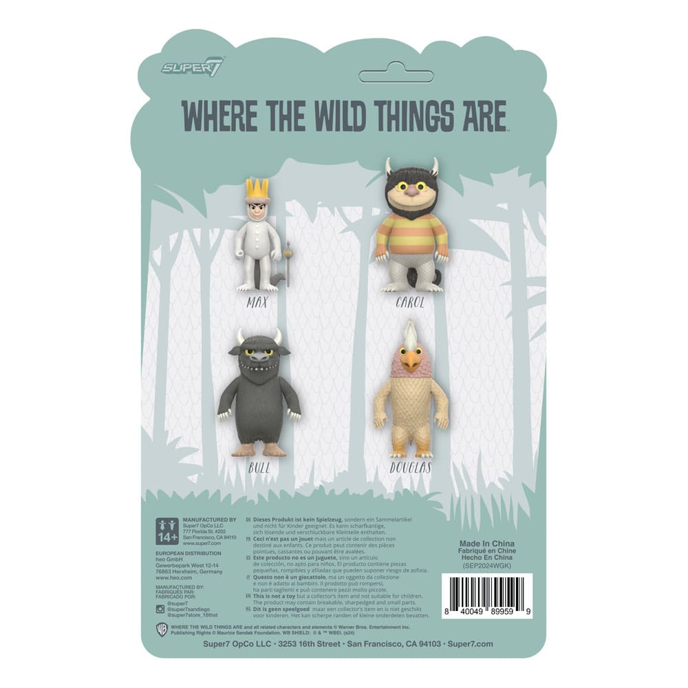 Where The Wild Things Are ReAction Actiefiguur Wave 01 Max. 10 cm