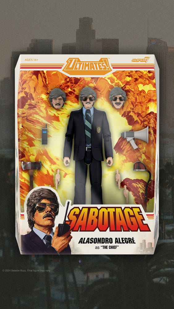Beastie Boys Ultimates Action Figuur Wave 1 Alasondro Alegre als "The Chief" 18 cm