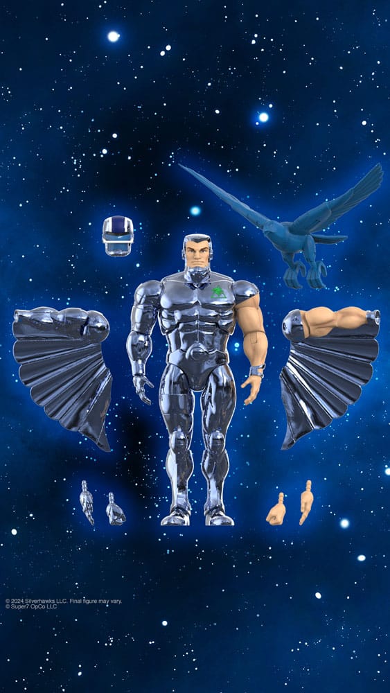 Silverhawks Ultimates Action Figuur SteelWill (speelgoedversie Vac metaal) 18 cm