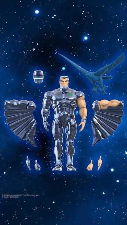 Silverhawks Ultimates Action Figuur SteelWill (speelgoedversie Vac metaal) 18 cm