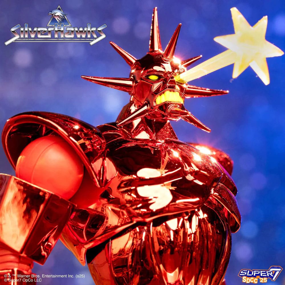SilverHawks Ultimates Actiefiguur Mon*Star Metallic Vac Metaal 18 cm