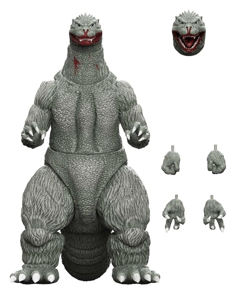 Godzilla (1989) Toho Ultimates-actiefiguur - Godzilla (stripboek in grijswaarden - Dorstig naar bloed) 24 cm
