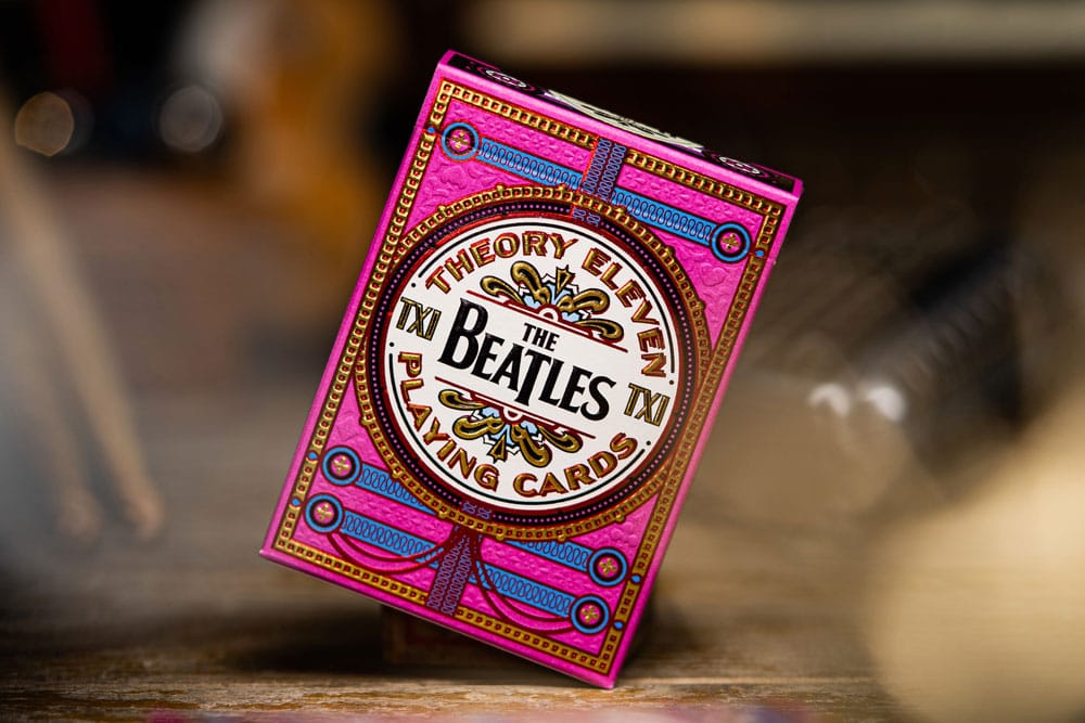 The Beatles speelkaarten roze versie