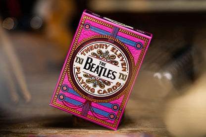 The Beatles speelkaarten roze versie