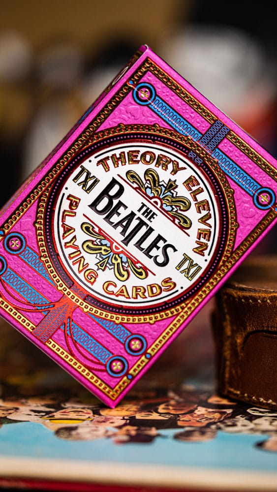 The Beatles speelkaarten roze versie