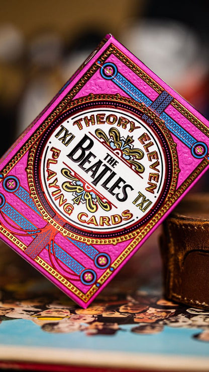The Beatles speelkaarten roze versie
