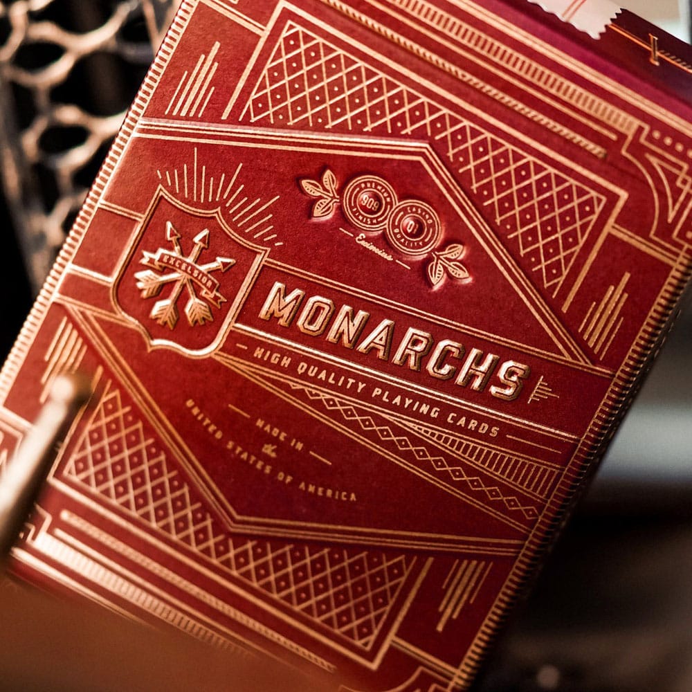 Monarchen speelkaarten rood