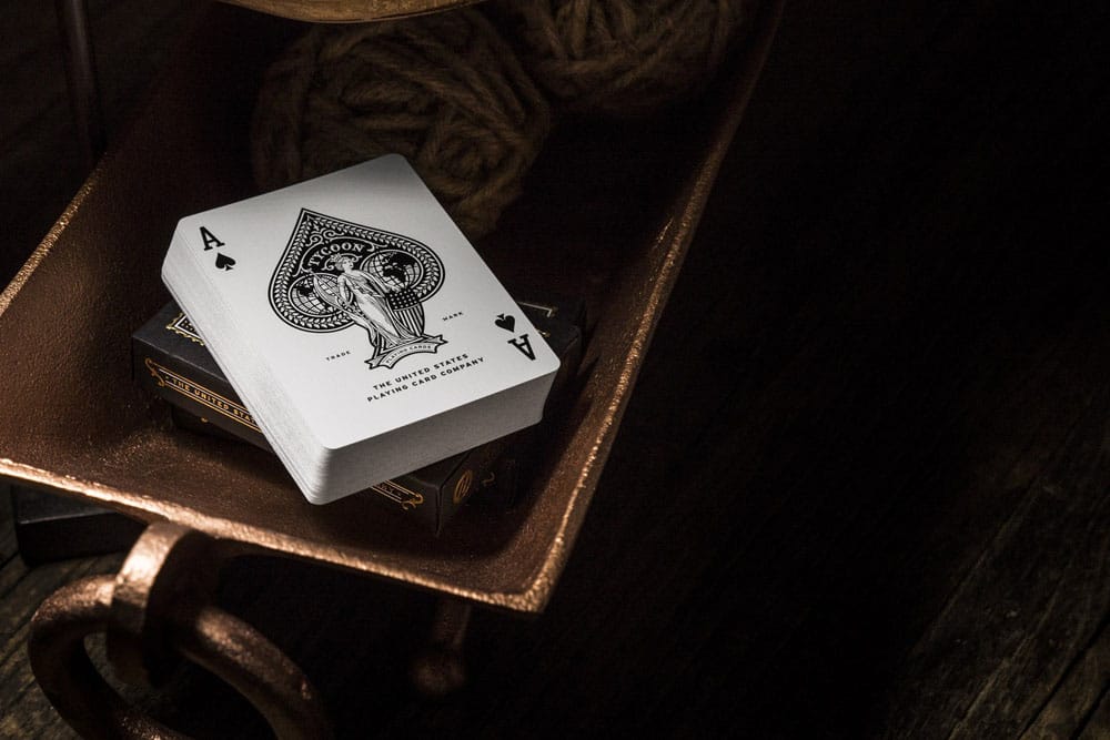 Tycoon speelkaarten zwart