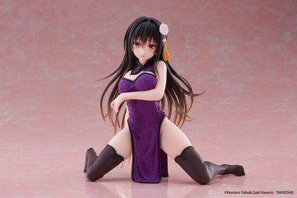 Love Ru Darkness Desktop Leuk PVC -standbeeld Yui Kotegawa (Chinese Dress Ver.) 13 cm