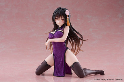 Love Ru Darkness Desktop Leuk PVC -standbeeld Yui Kotegawa (Chinese Dress Ver.) 13 cm