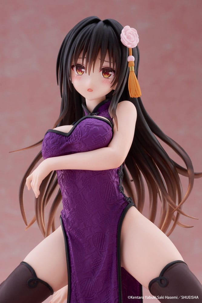 Love Ru Darkness Desktop Leuk PVC -standbeeld Yui Kotegawa (Chinese Dress Ver.) 13 cm