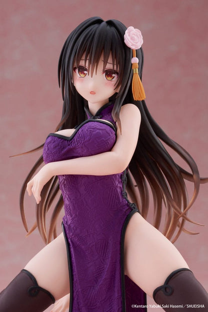 Love Ru Darkness Desktop Leuk PVC -standbeeld Yui Kotegawa (Chinese Dress Ver.) 13 cm