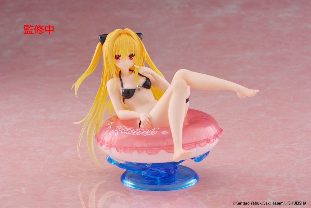 To Love-Ru Darkness Aqua Float Meisjes PVC Beeldje Golden Darkness 10 cm