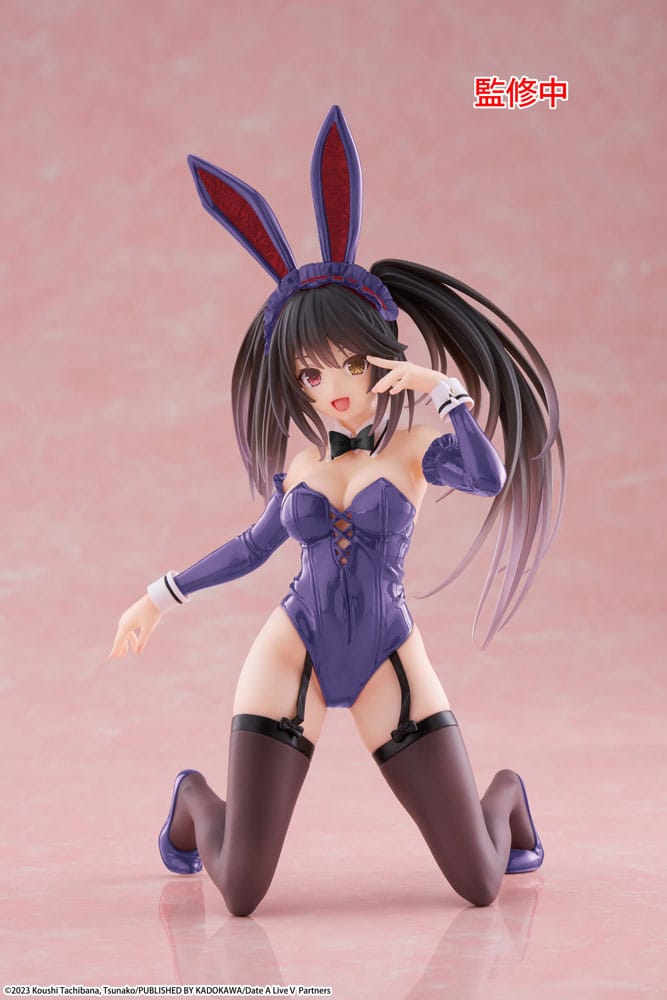 Datum Een Live V PVC Standbeeld Desktop Leuke Figuur Kurumi Tokisaki Bunny Ver. Vernieuwing 13 cm