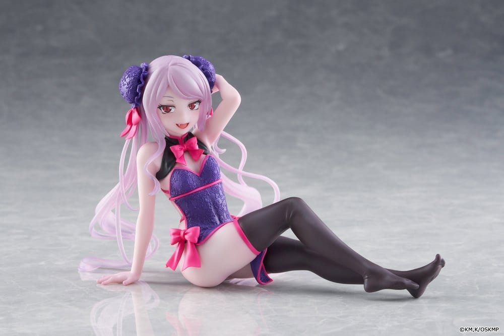 Overlord Desktop Leuk PVC-standbeeld Shalltear Chinese jurk Ver. 13 cm