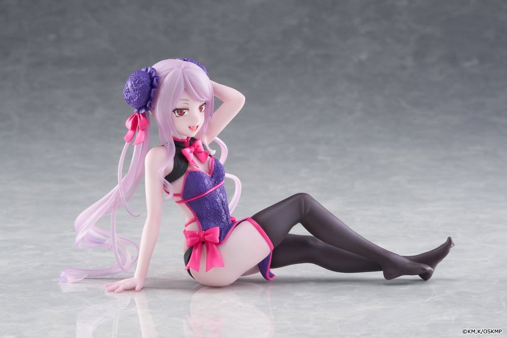 Overlord Desktop Leuk PVC-standbeeld Shalltear Chinese jurk Ver. 13 cm