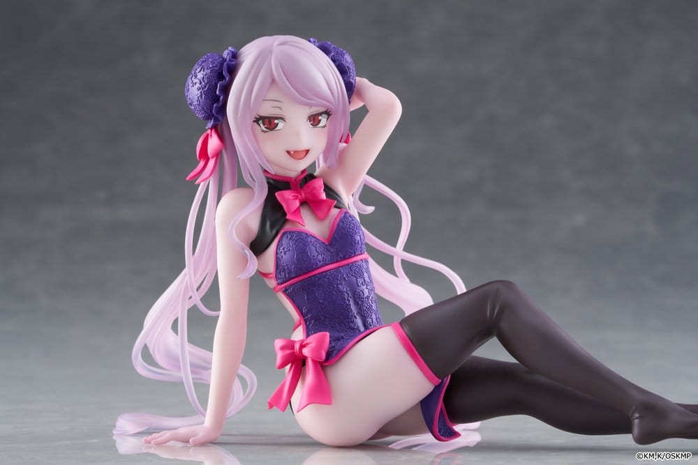 Overlord Desktop Leuk PVC-standbeeld Shalltear Chinese jurk Ver. 13 cm
