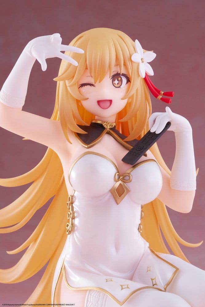 Een Bepaalde Wetenschappelijke Railgun PVC Standbeeld Desktop Leuke Figuur Misaki Shokuho Chinese Jurk Ver. 13 cm