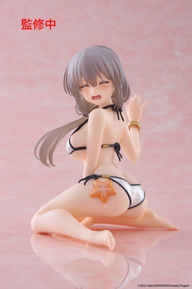Uzaki-chan wil rondhangen! PVC-standbeeld Desktop Schattig figuur Tsuki Uzaki (badkleding ver.) 13 cm