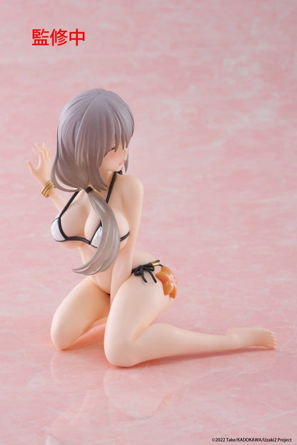 Uzaki-chan wil rondhangen! PVC-standbeeld Desktop Schattig figuur Tsuki Uzaki (badkleding ver.) 13 cm