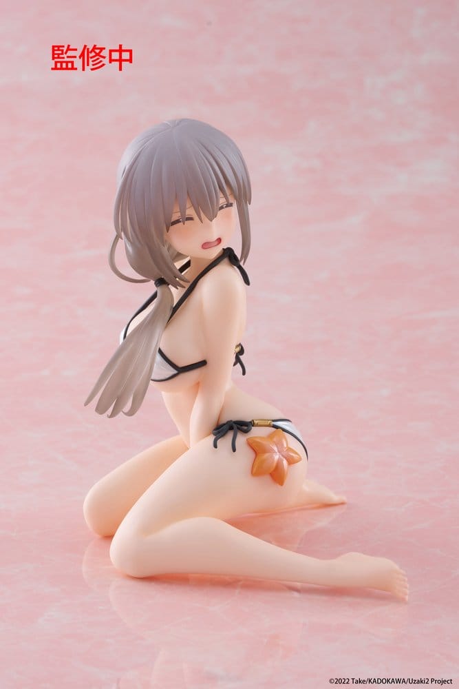 Uzaki-chan wil rondhangen! PVC-standbeeld Desktop Schattig figuur Tsuki Uzaki (badkleding ver.) 13 cm