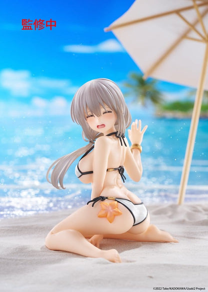 Uzaki-chan wil rondhangen! PVC-standbeeld Desktop Schattig figuur Tsuki Uzaki (badkleding ver.) 13 cm