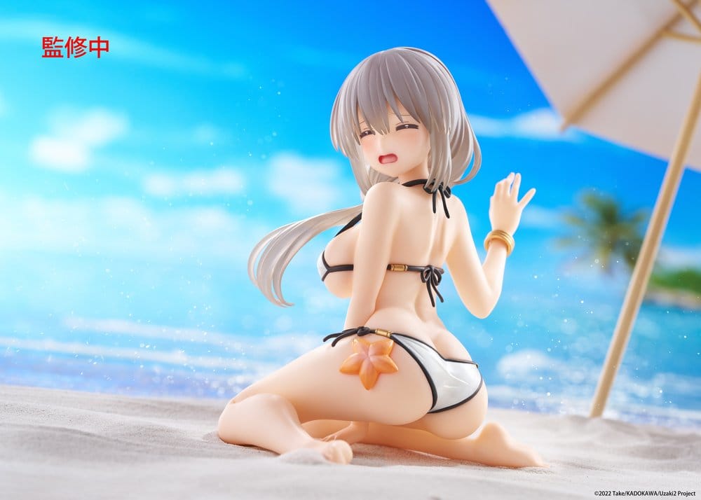 Uzaki-chan wil rondhangen! PVC-standbeeld Desktop Schattig figuur Tsuki Uzaki (badkleding ver.) 13 cm