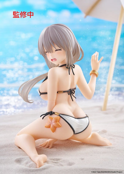 Uzaki-chan wil rondhangen! PVC-standbeeld Desktop Schattig figuur Tsuki Uzaki (badkleding ver.) 13 cm