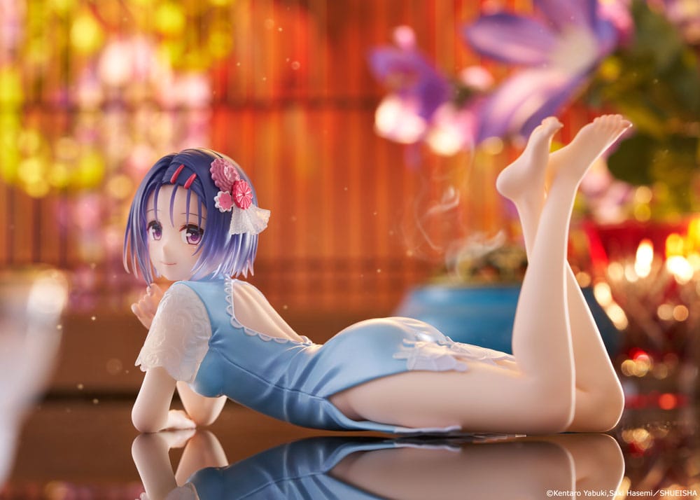 To Love-Ru Darkness PVC-standbeeld Desktop Schattig figuur Haruna Sairenji (China Dress Ver.) 13 cm